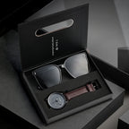 TOMI Minimalist Leather Quartz Set